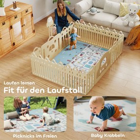 Baby Play Mat Animal Pattern Αφρός πάχους 1,5 cm Αντιολισθητική επένδυση
