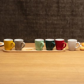 Φλυτζάνια Espresso 90ml Με Δίσκο (Σετ 7τμχ) S-D Colorama 188861