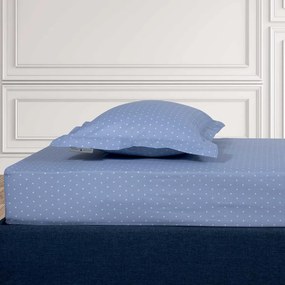 Σεντόνι King Size Με Λάστιχο (180x200+35) Greenwich Polo Club Loft Dots Γαλάζιο