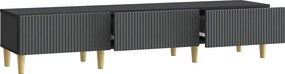 vidaXL Ντουλάπι TV Μαύρο 147 x 34,5 x 30 εκ Επεξεργασμένο Ξύλο