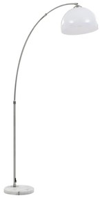 vidaXL Φωτιστικό Δαπέδου Τοξωτό Ασημί 200 εκ. 60 W E27