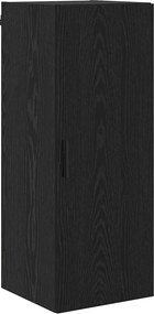 vidaXL Highboard Μαύρη Οξυά 34,5 x 34 x 180 εκ. Επεξεργασμένο ξύλο
