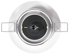 vidaXL Spotlights με προβολείς 12 pcs Λευκό 9 x 9 εκ. Μέταλλο