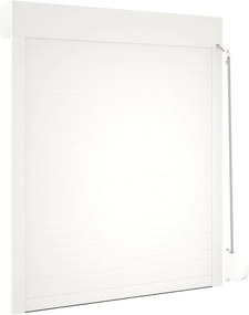 vidaXL Ρολό εισόδου Λευκός 100 x 130 cm Αλουμίνιο και Πολυουρεθάνη