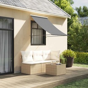vidaXL Τέντα Συρόμενη Ανθρακί 100 x 150 εκ. από Ύφασμα και Ατσάλι