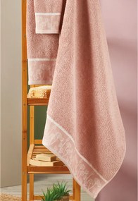 Πετσέτες Μπάνιου (Σετ 3τμχ) Whitegg T081 500gsm Ροζ