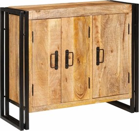 vidaXL Πλαϊνό γραφείο Καφέ 80 x 33 x 70 εκ. Μασίφ ξύλο μάνγκο