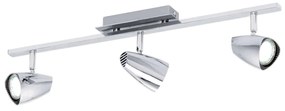 Φωτιστικό Σποτ Led 93674 Chromium Corbera Eglo Metal, Plastic