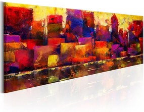 Πίνακας - Colourful City Skyline 120x40