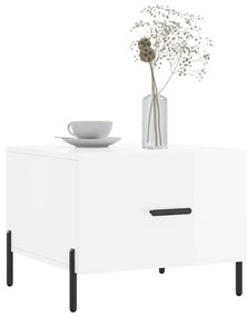 vidaXL Τραπεζάκια Σαλονιού 2 τεμ. Λευκά 50x50x40 εκ Επεξεργασμένο Ξύλο