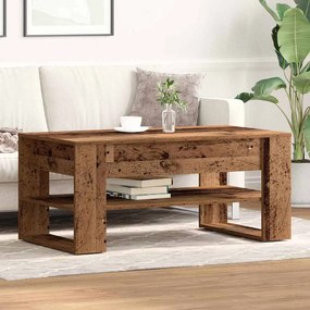 vidaXL Τραπεζάκι Καφέ από Παλιό Ξύλο 102x55x45 εκ. Μηχανικής Ξυλείας