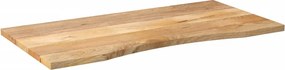 vidaXL Επιφάνεια Γραφείου Καμπύλη 110x60x2,5 εκ Μασίφ Ακατ. Μάνγκο
