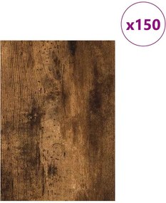 vidaXL Διακοσμητικά Πάνελ 150 τεμ. Καπνισμένο Ξύλο Δρυός