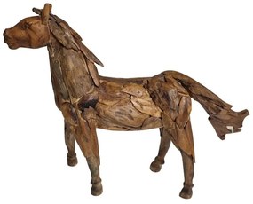 Artekko Ewuatri Διακοσμητικό Άλογο Ξύλινο (60x15x45)cm