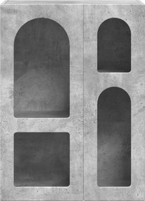 vidaXL Πλαϊνό γραφείο Σκυρόδεμα Γκρι 59 x 35 x 80.5 εκ.