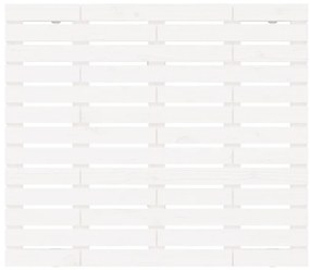 vidaXL Κεφαλάρι Τοίχου Λευκό 81x3x91,5 εκ. από Μασίφ Ξύλο Πεύκου