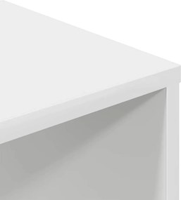 vidaXL Βιβλιοθήκη με 5 Ράφια Λευκή 34x31x112 εκ. Επεξεργασμένο Ξύλο