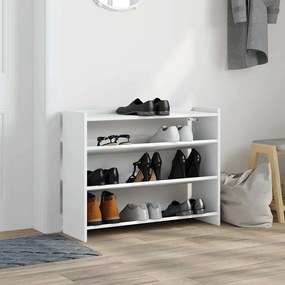 Ράφι παπουτσιών vidaXL Λευκό 80x25x62 cm Κατασκευασμένο ξύλο