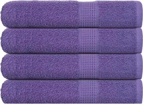 vidaXL Πετσέτες Σάουνας FROGN 4 τεμ. Μωβ 80x200 εκ. 360 γρ./μ²