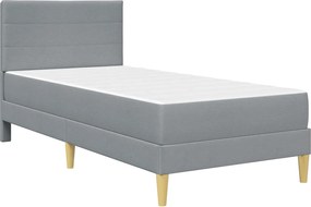 vidaXL Σκελετός Κρεβατιού Ανοιχτό γκρι 80 x 200 cm Πολυεστέρας