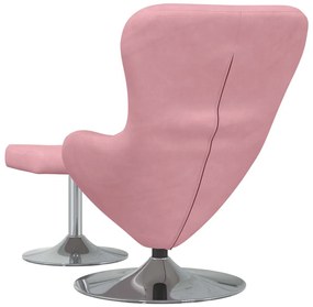 vidaXL Κάθισμα-αυγό 2 pcs Ροζ 63 x 73 x 90 εκ Βελούδο