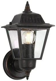 Φανάρι Απλίκα Φωτιστικό Τοίχου 1xE27 Μπρονζέ IP44 Highnam GZH-HN1 Elstead Lighting GZH-HN1 Ορείχαλκος