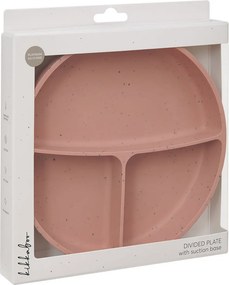 Πιάτο Σιλικόνης Με Χωρίσματα Kikka Boo Blush