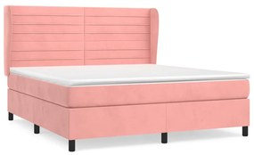 ΚΡΕΒΑΤΙ BOXSPRING ΜΕ ΣΤΡΩΜΑ ΡΟΖ 160X200 ΕΚ. ΒΕΛΟΥΔΙΝΟ 3129284