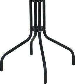 Τραπεζαρία Vergo-Sussie pakoworld μαύρο μέταλλο Φ60x70εκ