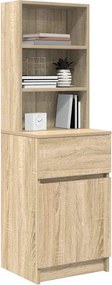 vidaXL Κομοδίνο Sonoma Δρυς 39x35x125 εκ. από Επεξεργασμένο Ξύλο