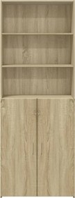 vidaXL Ντουλάπι Sonoma Δρυς 70x42,5x185 εκ. από Επεξεργασμένο Ξύλο