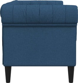 vidaXL Καναπές Διθέσιος Chesterfield Μπλε Υφασμάτινος