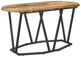 vidaXL Τραπεζάκι Καφέ από Παλιό Ξύλο 80x40x40,5 εκ. Φτιαγμένο από Πολυμερές Ξύλο και Μέταλλο