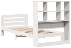 vidaXL Σκελετός Κρεβ. Χωρίς Στρώμα Λευκό 90x190 εκ Μασίφ Πεύκο