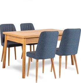 Table &amp; Chairs Set (6 Pieces) Costa Atlantic Navy Blue Atlantic Pine
Navy Blue