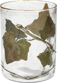 Κηροπήγιο ArteLibre Φύλλο Διάφανο Γυαλί 10x10x13cm