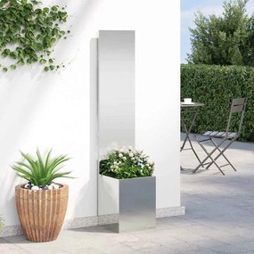 vidaXL Οθόνη Ιδιωτικότητας Κήπου Ασημί 32 x 32 x 150 εκ