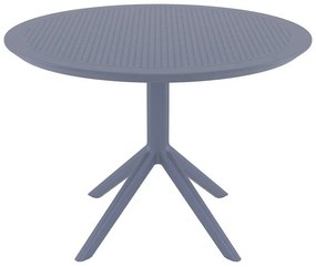 SKY DARK GREY Φ105X74εκ. ΤΡΑΠΕΖΙ ΠΟΛ/ΝΙΟΥ