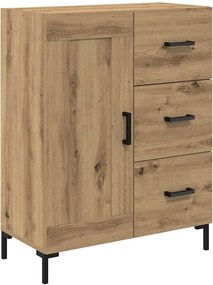 vidaXL Highboard με συρτάρι 2 pcs Artisan Oak Επεξεργασμένο ξύλο