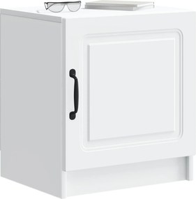 vidaXL Κομοδίνο Λευκό 43 x 34,5 x 47 εκ. Επεξεργασμένο Ξύλο