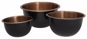 Σετ βαθύ μπολ Klausberg KB 7394, 5 l, 3 l, 1,6 l, 13/11/9 cm, γυαλισμένο, ανοξείδωτο ατσάλι / χαλκό
