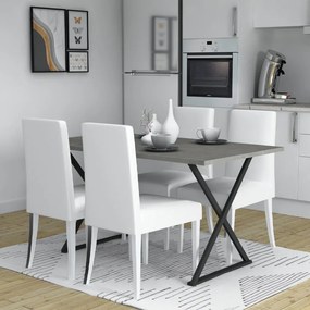 Τραπέζι Bette Megapap χρώμα γκρι σκυροδέματος 140x80x76εκ.