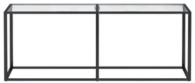vidaXL Τραπέζι Κονσόλα Διαφανές 200x35x75,5 εκ. από Ψημένο Γυαλί