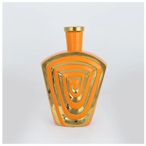 Βάζο Κεραμικό Πορτοκαλί-Χρυσό 23.7x9.5x37.5cm 752-20344 Estheti-752-20344-Πορτοκαλί 752-20344
