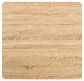 Τραπέζι Bistro Ανοιχτό Καφέ 80 x 80 εκ. από MDF - Καφέ