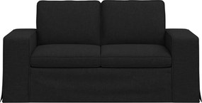 vidaXL Καναπές Μαύρο 162 x 80 x 82 εκ ύφασμα