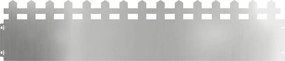 vidaXL Περιγράμματα γκαζόν 30 pcs 103 x 0,05 x 22 εκ Ασημί