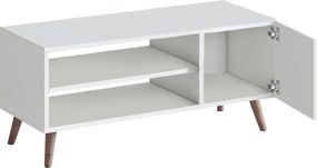 Έπιπλο τηλεόρασης Parma Megapap χρώμα λευκό 90x30x40εκ.