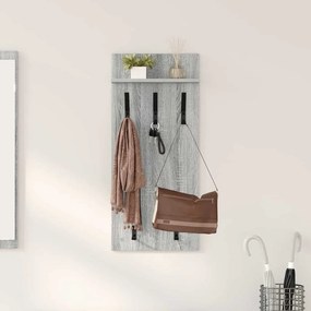 vidaXL Τοίχου Κρεμάστρα Γκρι sonoma 90 x 40 x 10 εκ Επεξεργασμένο ξύλο