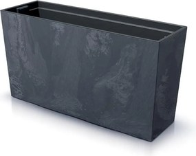 Ζαρντινιέρα ανθρακί beton effect Y40,6x77x23,5εκ.